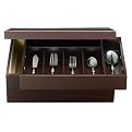 Wood Flatware Storage and Serving Caddy