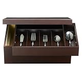 Wood Flatware Storage and Serving Caddy