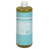Dr. Bronner's Magic Soaps Pure-Castile Soap, 18-in-1 Hemp Unscented Baby Mild, 32-Ounce Bottles (Pack of 2)