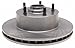 ACDelco Silver 18A807A (19287214) Non-Coated Front Disc Brake Rotor and Hub Assembly