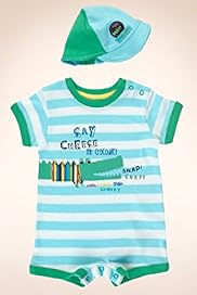 2 Piece Pure Cotton Crocodile Romper Baseball Cap Set