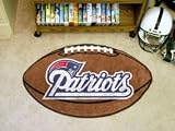 New England Patriots Football Shaped Rug