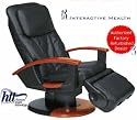 Black Leather Wood Armrests Robotic Human Touch Technology Massage Chair Recliner - HTT-10i / HT-130