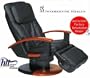Black Leather Wood Armrests Robotic Human Touch Technology Massage Chair Recliner - HTT-10i / HT-130