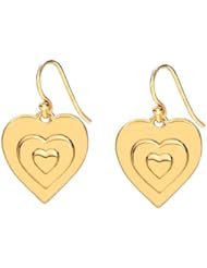 Marie Todd Heart 18K Gold Vermeil Triple Stacked Earrings