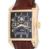Girard Perregaux Vintage 1945 Mens Brown Strap Black Dial 18K Rose Gold Automatic Perpetual... by Girard Perregaux