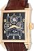 Girard Perregaux Vintage 1945 Mens Brown Strap Black Dial 18K Rose Gold Automatic Perpetual Calendar Moon Phase Watch 90285.0.52.6156