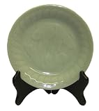 Kitchen & Housewares : Green celadon carp plate - goldfish design, 10'D