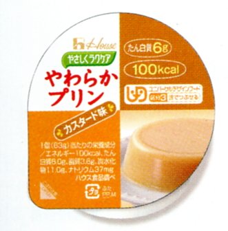 やさしくラクケア　やわらかプリン　カスタード味　63g×48