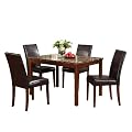 ACME Faux Marble 5-Piece Dining Set