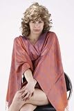 Premium Silk Self Design Paisley Floral Jacquard Shawl / Stole / Wrap # 8826