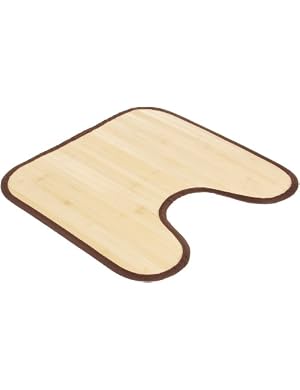 Carnation Home Fashions Rayon Made From Bamboo Contour Bathroom Floor Mat
