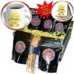 Care Bears - Yellow Care Bear, Carebears - Coffee Gift Baskets - Coffee Gift Basket by Decaf Espresso Roast