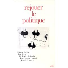 REJOUER LE POLITIQUE T01