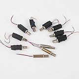 Dowonsol 10個 1V-3V dc 振動モーター プラスチックカバー マッサージャー コンドーム 用玩具、マッサージャー、美容棒ブラシ、美容、美容器、パフ、電動歯ブラシ、携帯バイブ等