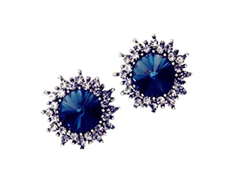 LOVEBEAUTYÂ® Women's Luxury ALL-Match Star Stud Earrings Royal Blue