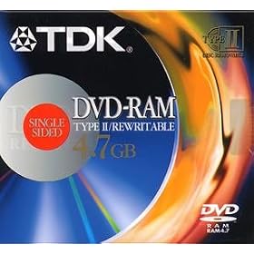 TDK Single-Sided DVD-RAM (DVDRAM47SY2V) by TDK