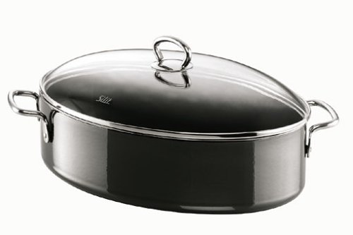Silit Br&auml;ter Silargan&reg; oval mit Deckel H&ouml;he 20 cm