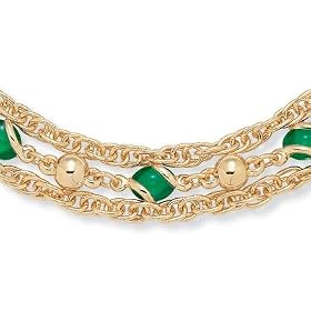 Buy Sim. Emerald Necklace 24 by Palm Beach Jewelry