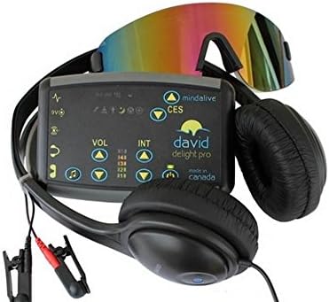 Light and sound machines for sleeping | DAVID Delight Pro with Multi-Color Eyeset Light and Sound sleep machine