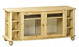 TV Tisch Lowboard Fernsehtisch Landhausstil Kiefer massiv, Farbe:natur lackiert