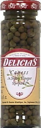 Delicias Capers, Nonpareilles in Sherry Vinegar 3.5 OZ