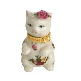 Royal Albert Old Country Roses Kitten Trinket Box