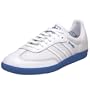 adidas Originals Men's Samba Ripstop Sneaker,White/White/Blue,12 M