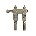 Trico 35582 Brass Manifold with Heavy Wall Heat Resistant Glass Oil Sight, 2 Outlet, 1/4"-20 Mounting Stud