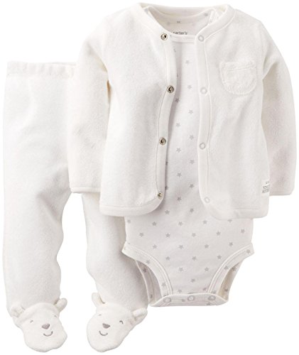 Carter's Unisex Baby 3 Piece Terry Footed Set (Baby)