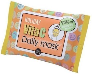 ENPRANI_ HolikaHolika, Holiday Vita C Daily Mask 10 sheets (clear, bright skin, brightening,) by ENPRANI Korean Beauty