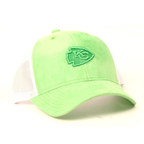 Kansas City Chiefs NFL Green & White Mesh Back Adjustable Hat
