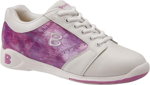Brunswick Bowling Shoes-Brunswick Womens Cleo White/Pink Swirl Bowling Shoes-Womens Brunswick Bowling Shoes-Womens Bowling Shoes