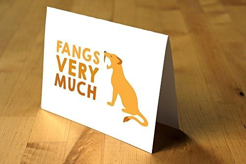 Fangs Very Much - Saber-Toothed Tiger Thank You Card