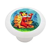 Yogi Bear Decorative High Gloss Ceramic Drawer Knob