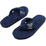 NHL St. Louis Blues Ladies Navy Blue Pillow Plush Thong Slippers (5/6)