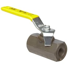 Apollo 93-140 Series Carbon Steel Ball Valve with Stainless Steel 316 Ball and Stem, Unibody, Inline, Lever, NPT Female