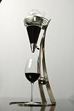 Rojaus Wine Decanter Gemini-Silver Free Shipping!