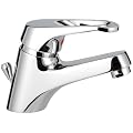 Sanifri 470010800 Wachtisch- Einhebelmischer SaniLux, mit Ablaufgarnitur 1/4", 40mm Kerox-Klick-Klack-Kartusche