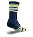 SockGuy Lime Stripes 6in Wool Socks One Color, S/M - Men's