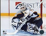 Tomas Vokoun Autographed / Signed Nashville Predators In Front of Net On Ice 8x10 Photo