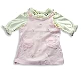 Izod - Newborn Girls Long Sleeve Jumper Set, Pink, Natural