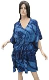 Amazing Self Printed Plus Size Kaftan Caftan Beach Cover up Tunic VALENTINE'S DAY GIFT