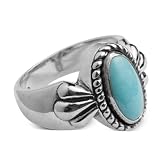 North to South Turquoise Ring