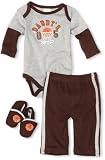 Baby Essentials Baby-boys Newborn 3 Piece Daddy's MVP Creeper Set
