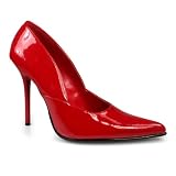 4 1/2 Inch Sexy Stiletto Shoe Classic Pump Shoe WIth Pointed-Toe Red Patent