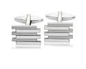 Offset Bar Effect Fashion Cufflinks 9374