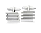 Offset Bar Effect Fashion Cufflinks 9374