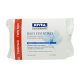 Nivea Visage, Daily Essentials Refreshing Facial Cleansing Wipes for Normal & Combination Skin