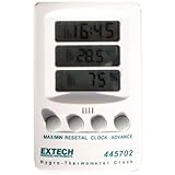 Extech 445702 Temperature, Humidity and Clock Display